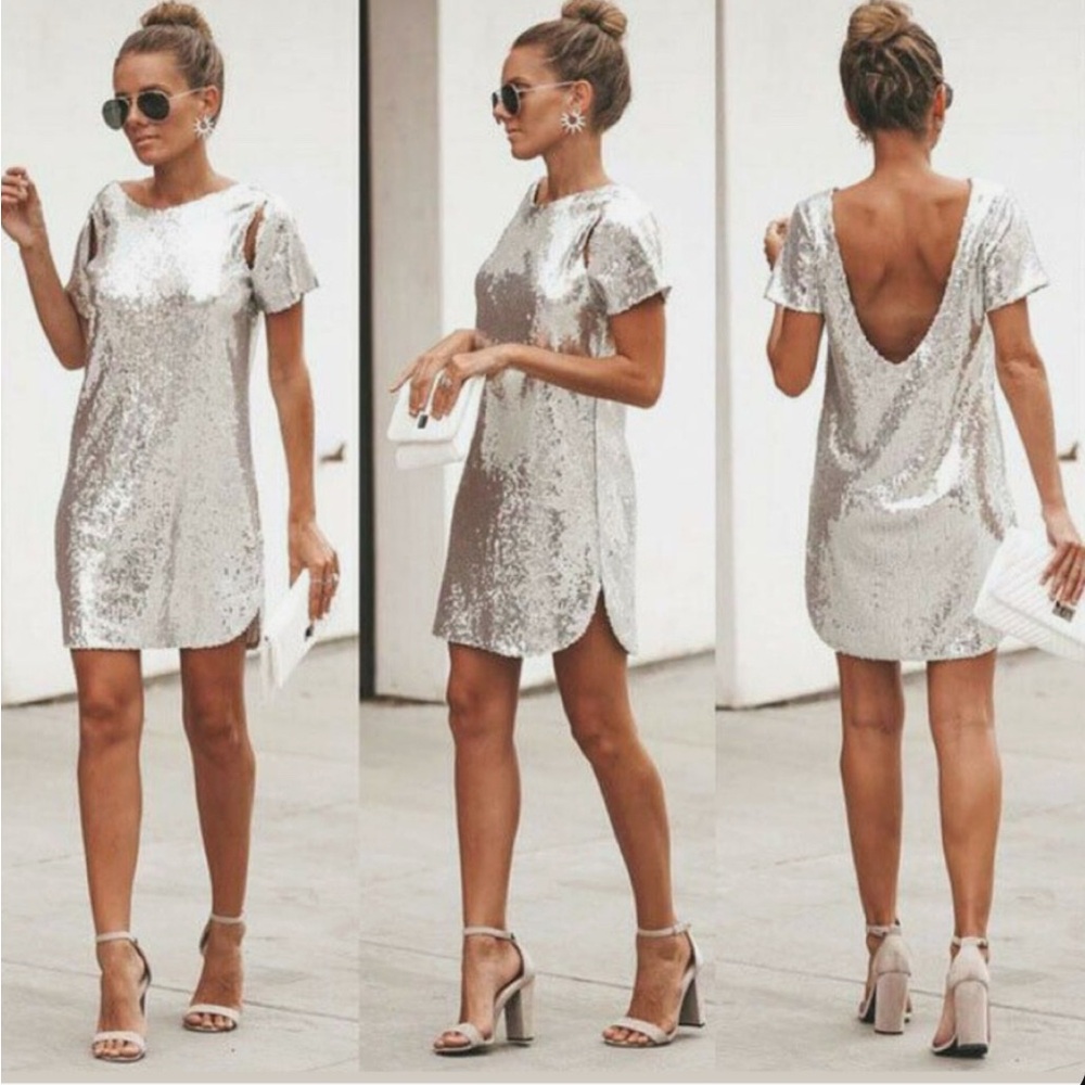 Never Worn Vici Low Back, Silver Sequence, Mini P… - image 1